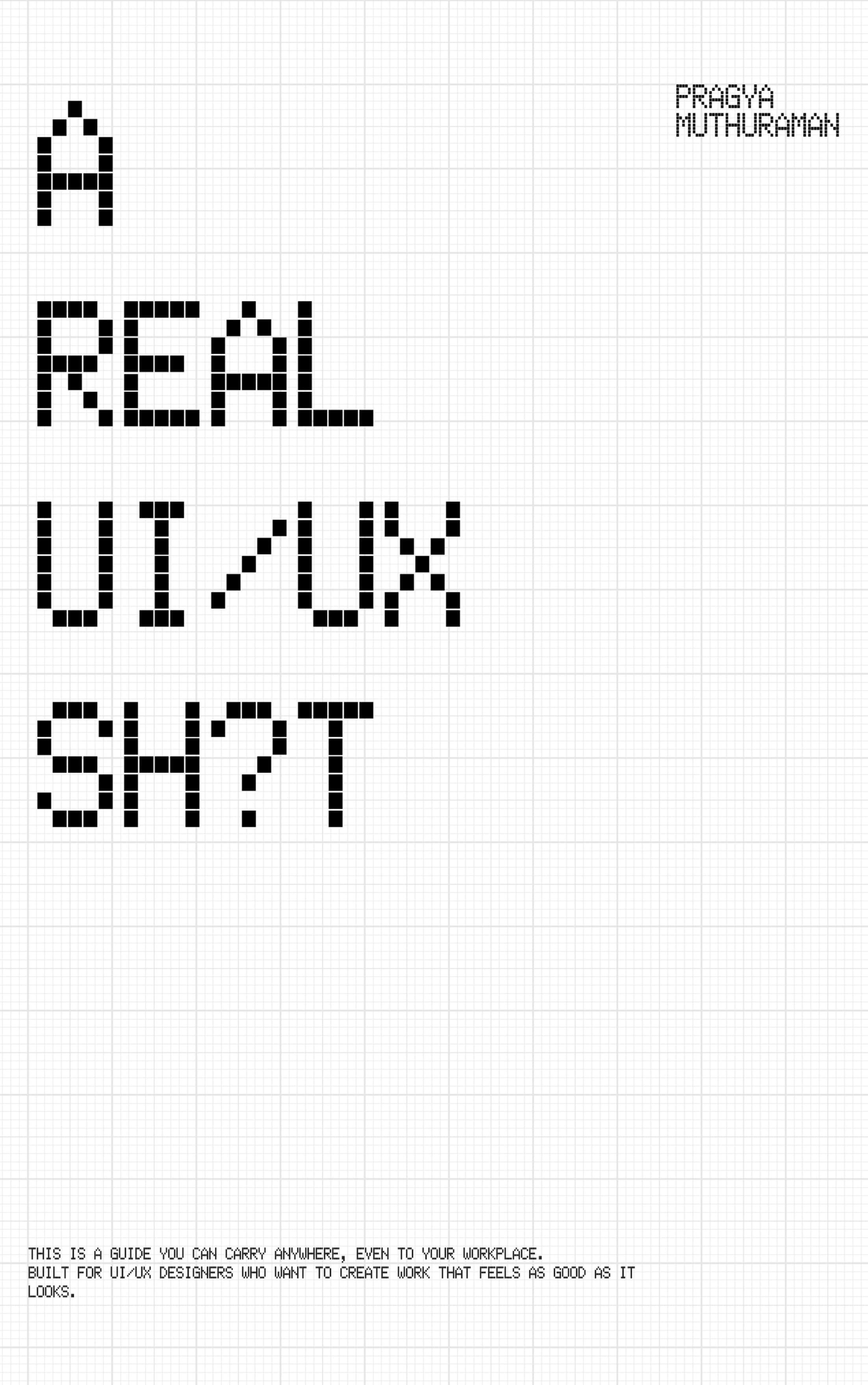 A Real UI/UX Sht